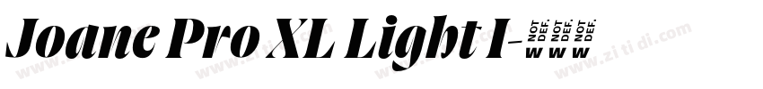 Joane Pro XL Light I字体转换 Joane Pro XL Light I字体转换